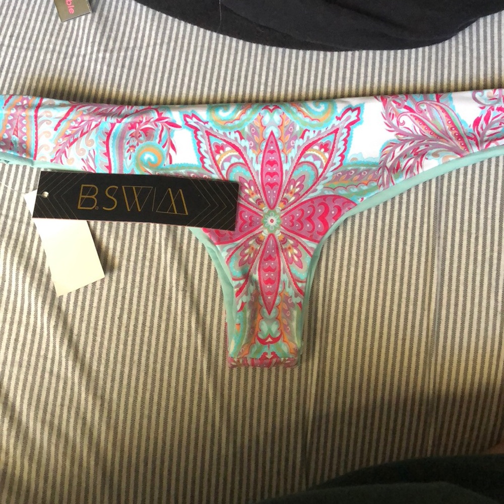 BSwim island blossom white reversible bottoms